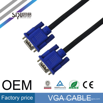 Precio de fábrica de SIPU al por mayor mejores cables de video de audio de la computadora para monitor vga cable 3 + 6